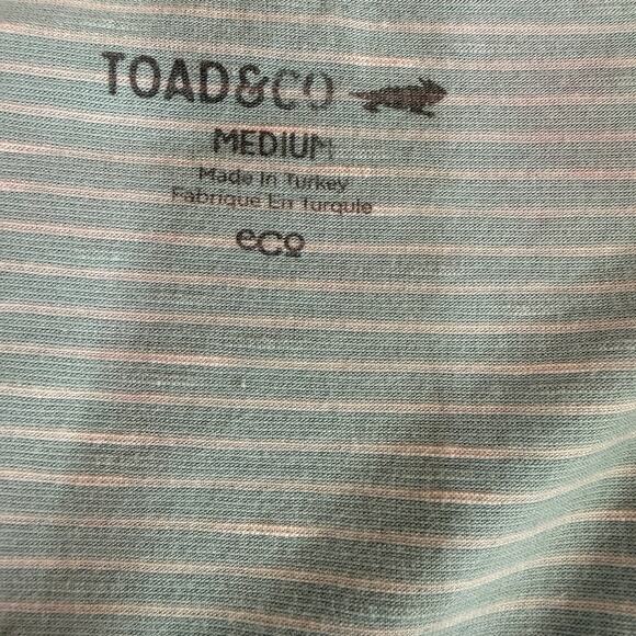 Toad&Co Women's Blue Striped Cue Wrap Dress Size Medium - Picture 7 of 8